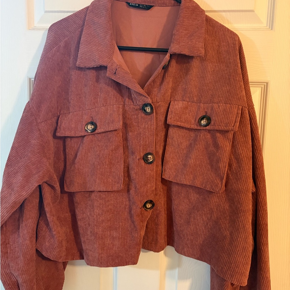 SHEIN Rust Corduroy shirt